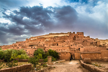 Obraz premium Kasbah Ait Benhaddou in Ouarzazate