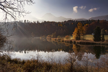 Fototapeta premium Am Aichwaldsee, Oesterreich