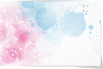 Abstract background with floral elements