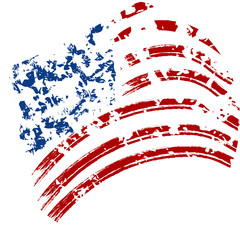 Obraz premium Grunge USA flag