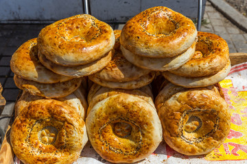 Traditional bread in Uzbekistan