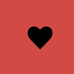 Heart Icon. flat design