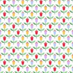 Seamless background with flowers