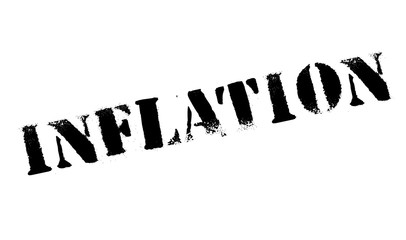 Inflation stamp. Grunge design with dust scratches. Effects can be easily removed for a clean, crisp look. Color is easily changed.