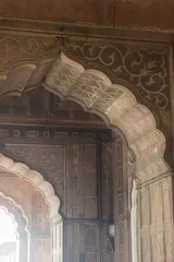 Selbstklebende Fototapeten Arch in Jama masjid mosque, Old Delhi, India © aguadeluna