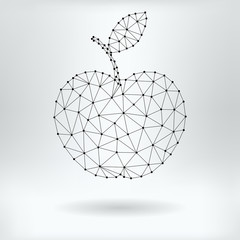 Vector Net Symbol of Apple