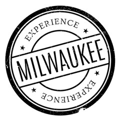 Milwaukee stamp. Grunge design with dust scratches. Effects can be easily removed for a clean, crisp look. Color is easily changed.