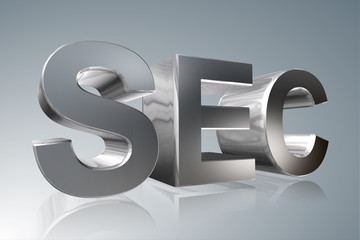 Accounting term - SEC - Securities and Exchange Commission - 3D image