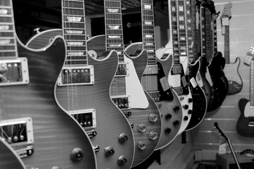 elegant string electric guitar painted