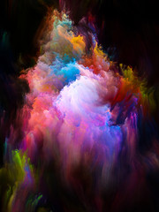 Obraz na płótnie Canvas Colorful Fractal Brush