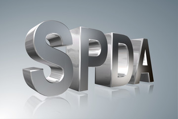 Accounting term - SPDA - Single-Premium Deferred Annuity -  3D image