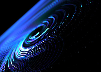  Abstract Swirl  Glow Twinkle  Background - Fractal Art