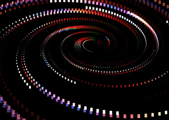  Abstract Swirl  Glow Twinkle  Background - Fractal Art