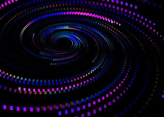  Abstract Swirl  Glow Twinkle  Background - Fractal Art
