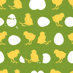 Tiling spring background. Holiday wrapping paper, vector design