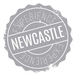 Newcastle stamp. Grunge design with dust scratches. Effects can be easily removed for a clean, crisp look. Color is easily changed.