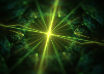 Abstract Circular Bokeh   Background - Fractal Art