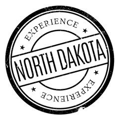 North Dakota stamp. Grunge design with dust scratches. Effects can be easily removed for a clean, crisp look. Color is easily changed.