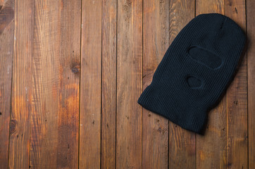 balaclava on the table