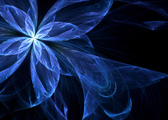 Fractal Shining Floral    Background -  Fractal Art
