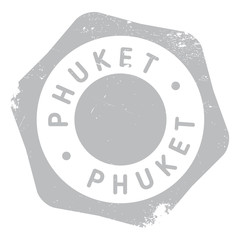 Obraz na płótnie Canvas Phuket stamp. Grunge design with dust scratches. Effects can be easily removed for a clean, crisp look. Color is easily changed.