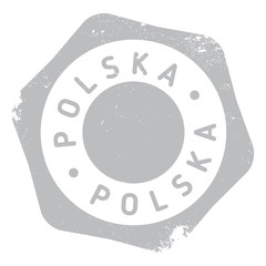Fototapeta na wymiar Polska Poland stamp. Grunge design with dust scratches. Effects can be easily removed for a clean, crisp look. Color is easily changed.