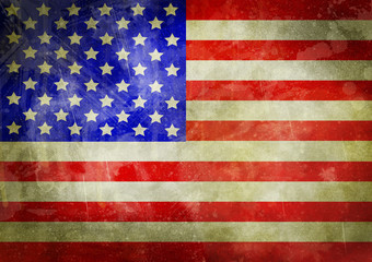 Fototapeta premium USA grunge flag