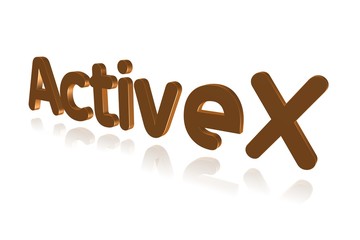 Programming Term - ActiveX - Extension to  OLE and COM Technologies - 3D image