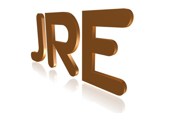 Programming Term - JRE  - Java Runtime Environment -  3D image