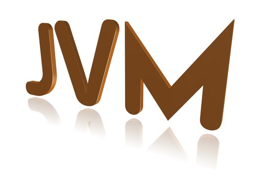 Programming Term - JVM  - Java Virtual Machine -  3D image