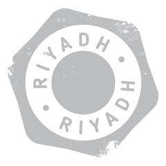 Fototapeta na wymiar Riyadh stamp. Grunge design with dust scratches. Effects can be easily removed for a clean, crisp look. Color is easily changed.