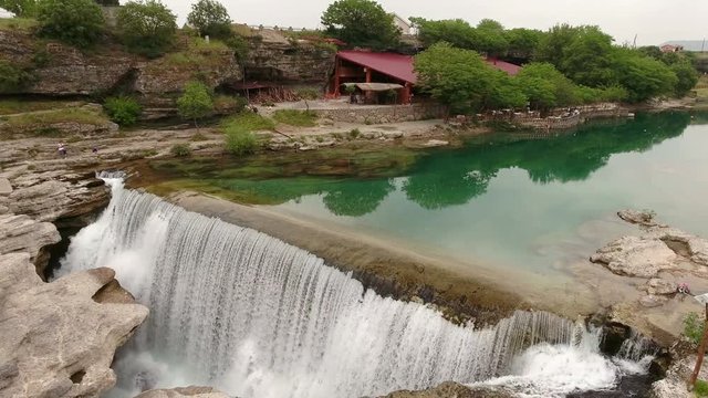 River Cijevna, near Niagara restaurant with same name waterfalls. Podgorica, Montenegro
