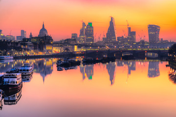 Fototapeta na wymiar City of London skyline, London, UK