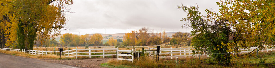 Idaho farmstead in the Fall