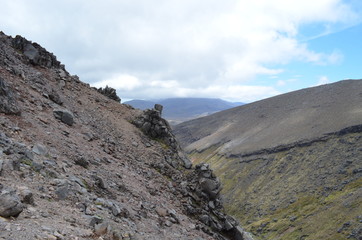 Rocky Terrain on Mt Ruapehu, New Zealand