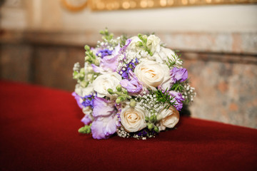 Wedding bouquet. The concept of wedding and celebration.