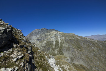 Scorci panoramici delle montagne viste dal vaccarone
