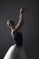 Young ballerina posing