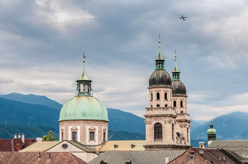 Fototapeta na wymiar Cathedral of St. James in Innsbruck, Austria.