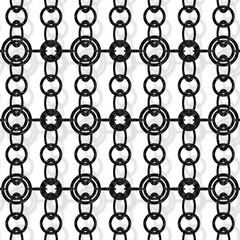 Continuous   metal chain pattern  
