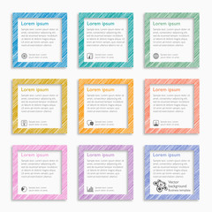 Banner and Label Design_Pastel texture #Vector graphics