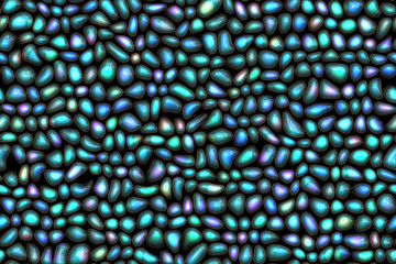 Wide repeating semiprecious pebble background  