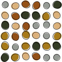 Retro oval repeating pattern 