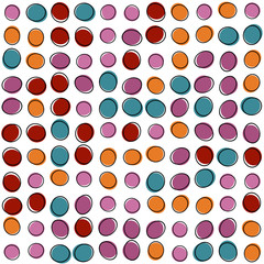 Retro oval repeating pattern  
