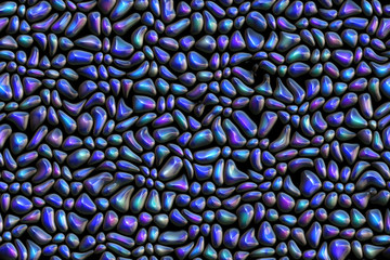 Wide repeating semiprecious pebble background 