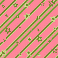 Retro five-pointed stars striped repeating pattern 