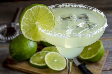 Classic Lime Margarita Drinks