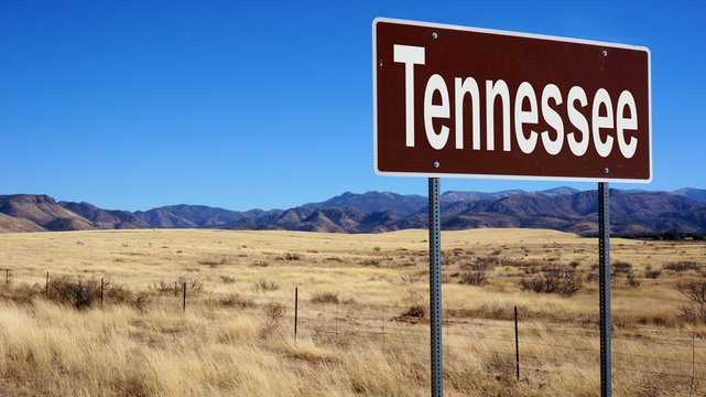 Tennessee brown road sign