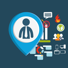 database globe connections network design, vector illustration