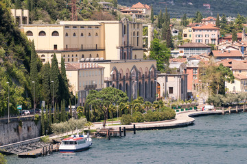 The hydroelectric power station of Riva del Garda, Trento, Italy